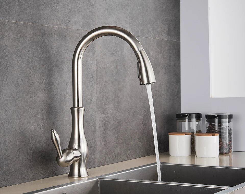 Aquastra - Robinet de cuisine bec flexible extractible