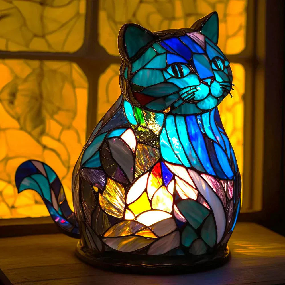 Elaris – Lampada da tavolo in vetro con design animale