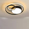 Gourvian – Plafonnier LED noir en forme de gourde