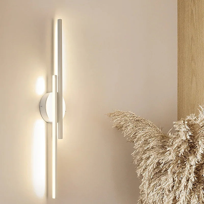 Vellano – Applique murale LED moderne design linéaire double