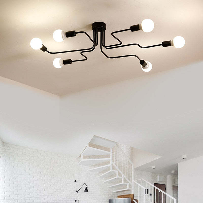 Inmora - Industrial Multi Arm Ceiling Lamp
