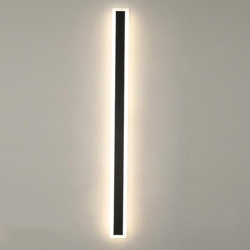 Ameran – Applique murale extérieure LED moderne en métal noir pour jardin balcon