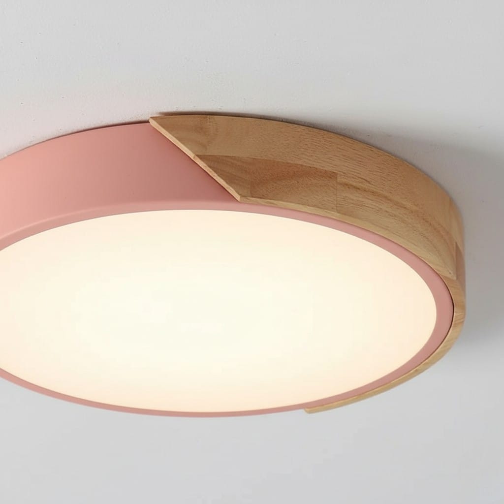 Crivane – Wooden Round LED Ceiling Light