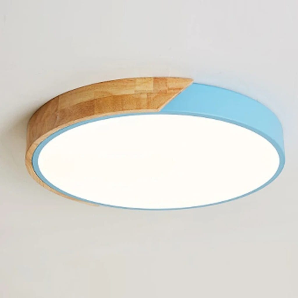 Crivane – Wooden Round LED Ceiling Light