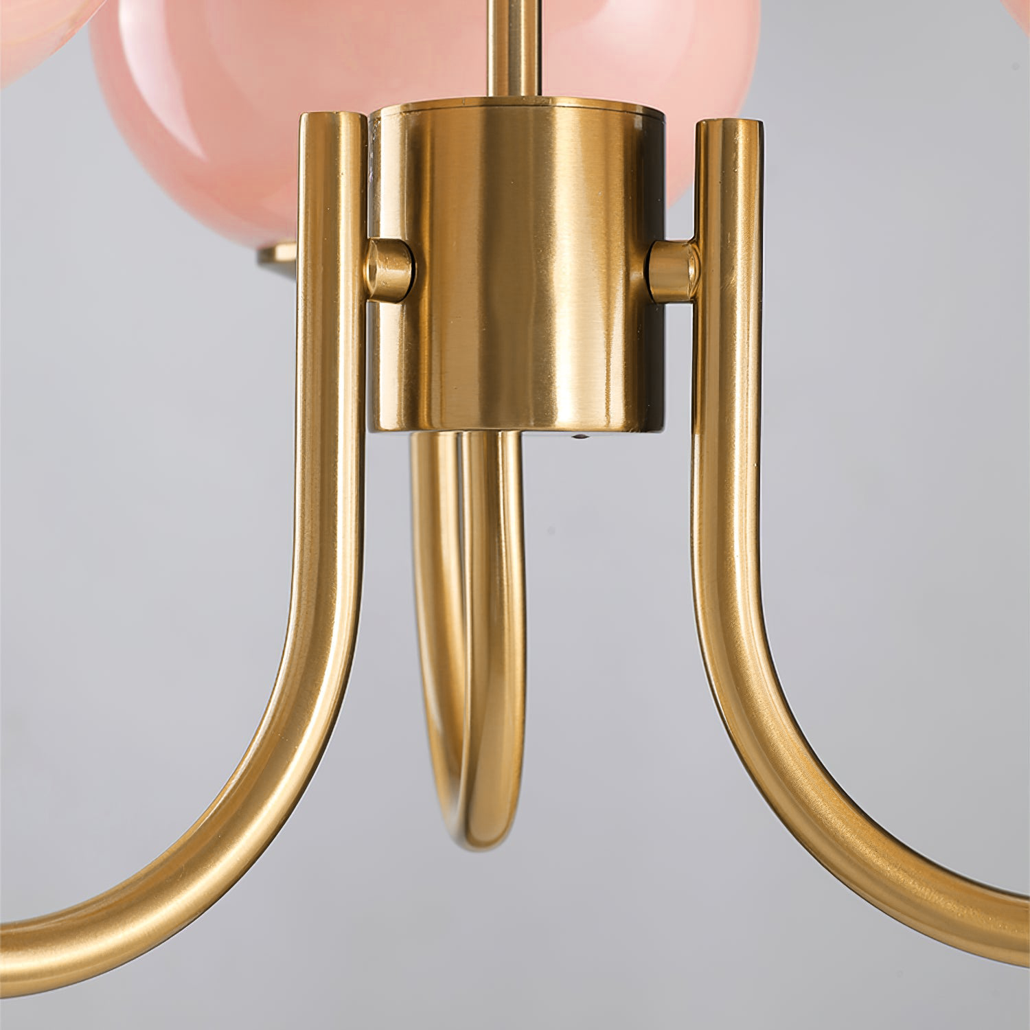 Piora - Lustre à bulles en verre rose