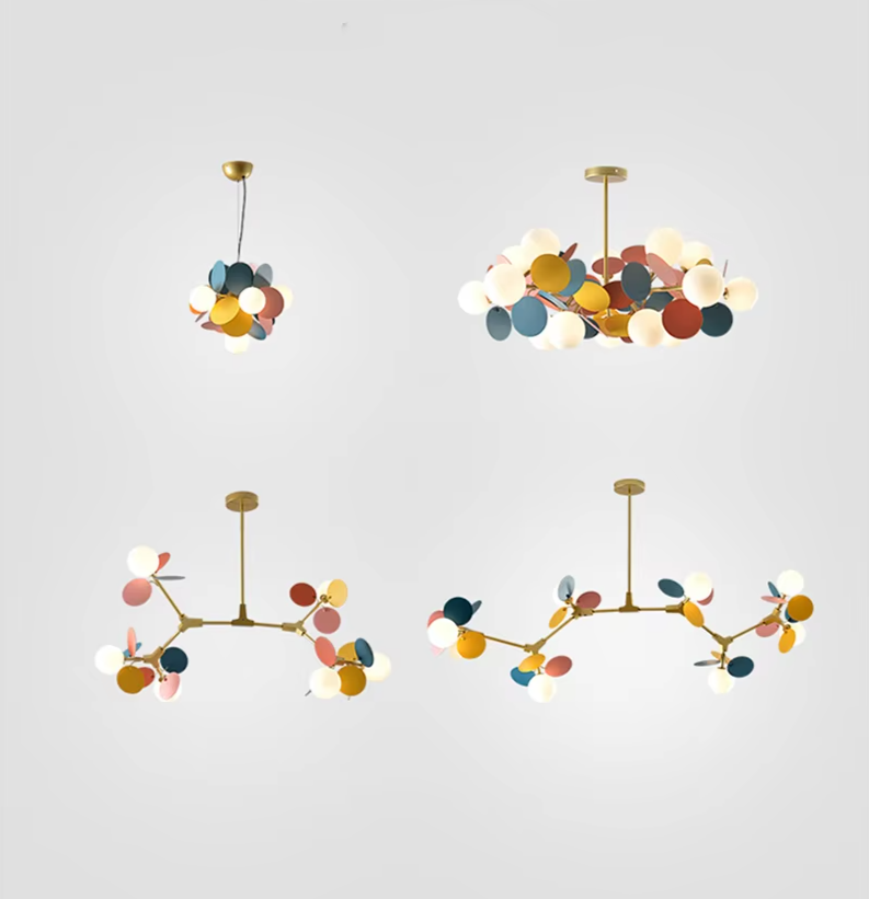 Sylvaniux – Lustre coloré en branches