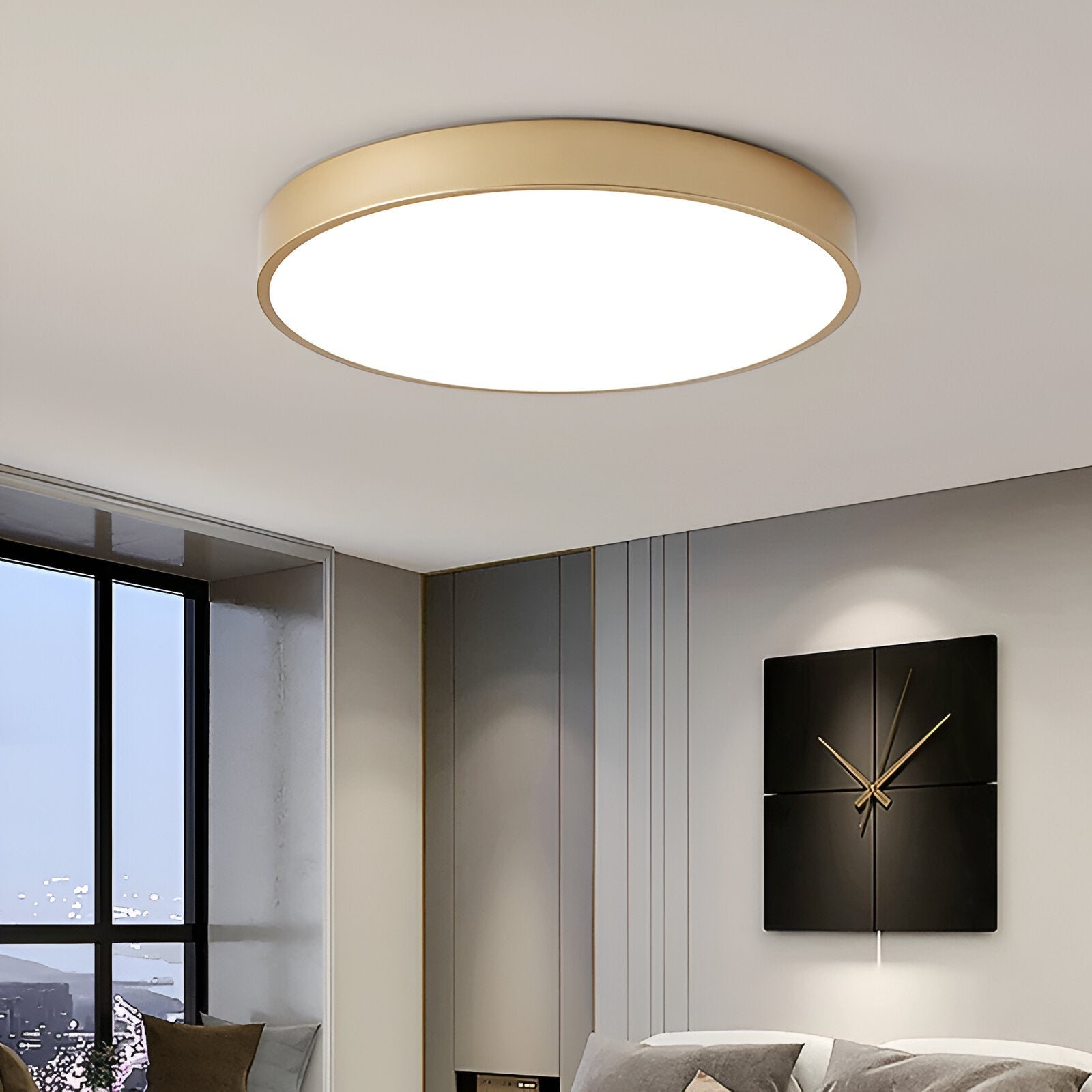 Denrad – Lampada da soffitto LED moderna con paralume in acrilico