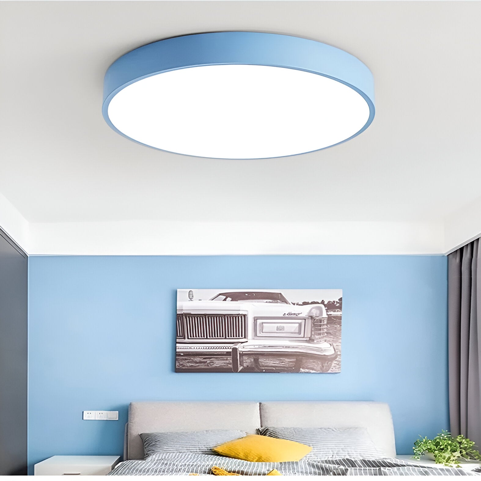 Denrad – Lampada da soffitto LED moderna con paralume in acrilico