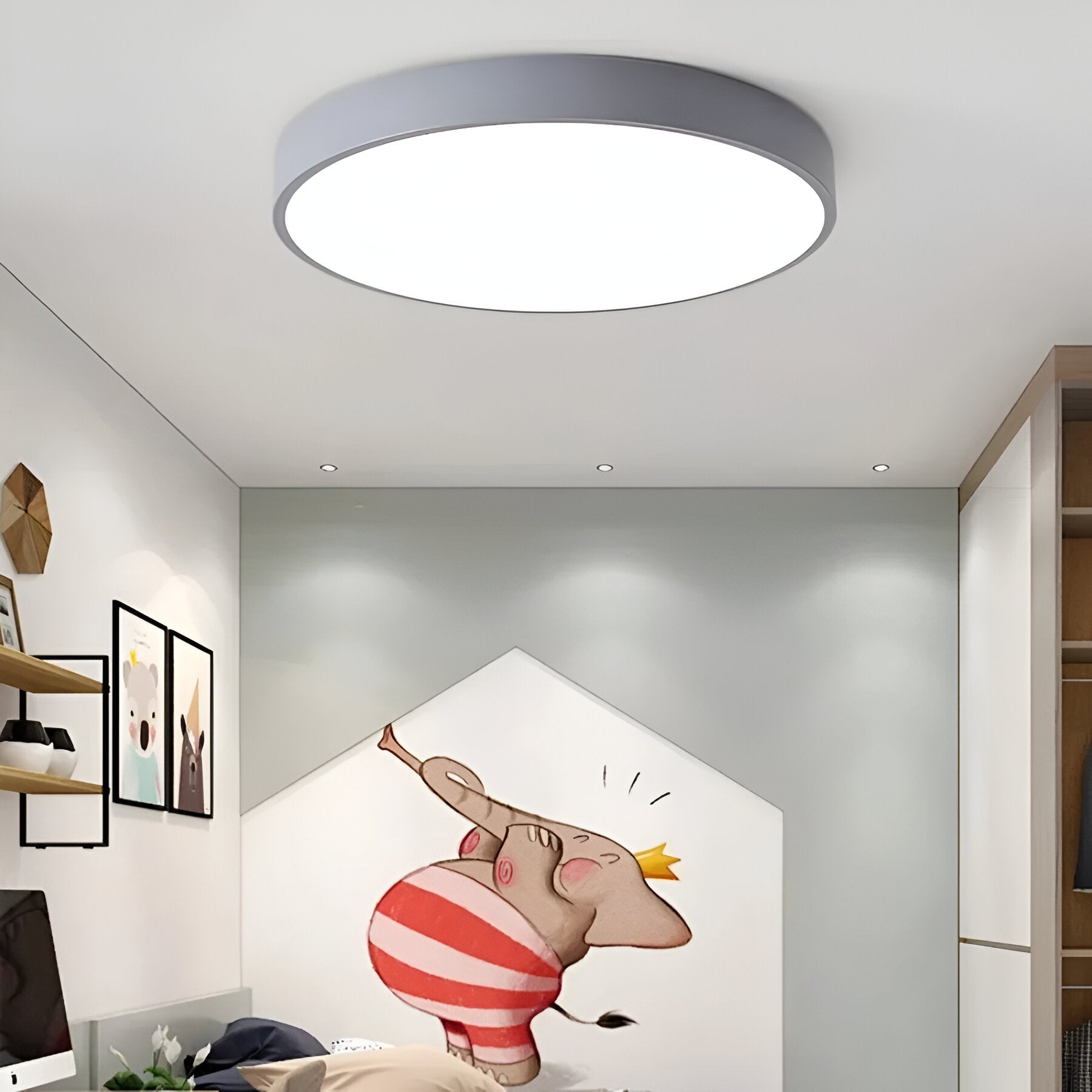 Denrad – Lampada da soffitto LED moderna con paralume in acrilico