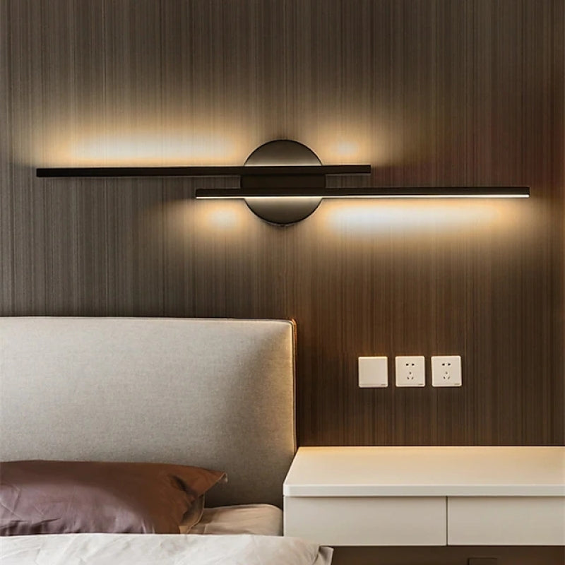 Vellano – Applique murale LED moderne design linéaire double