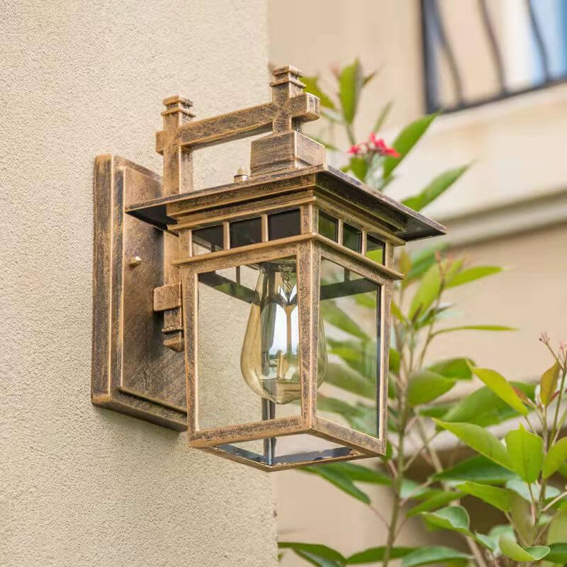 Lantern Metal Outdoor Wall Light Waterproof - Image 3