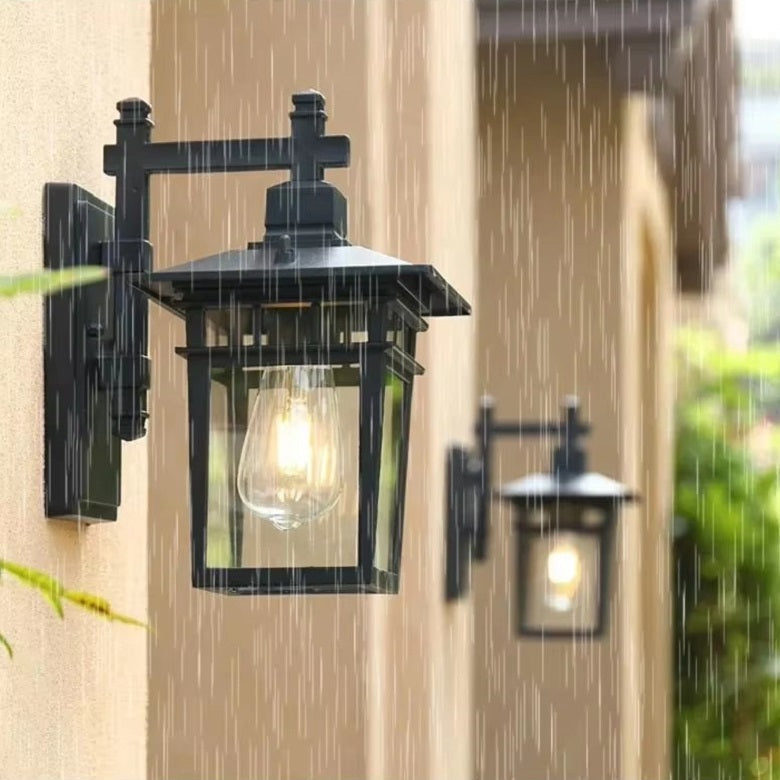 Lantern Metal Outdoor Wall Light Waterproof - Image 4