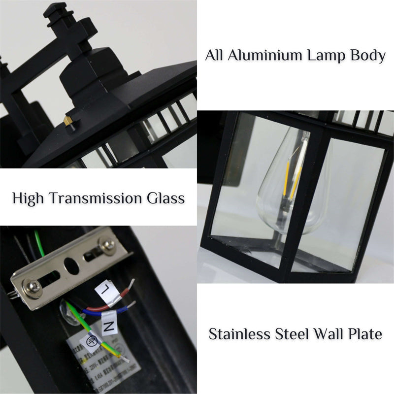 Lantern Metal Outdoor Wall Light Waterproof - Image 10