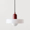 Brieno - Lampada a sospensione in vetro con stelo verticale