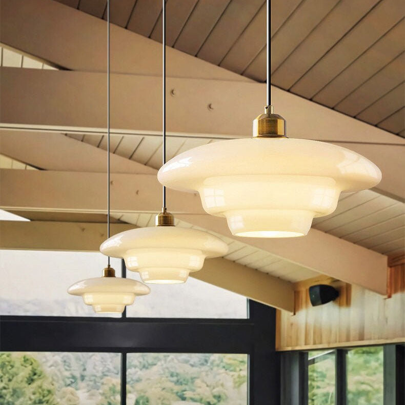 Lumioran - Lampada a sospensione in vetro minimalista nordica