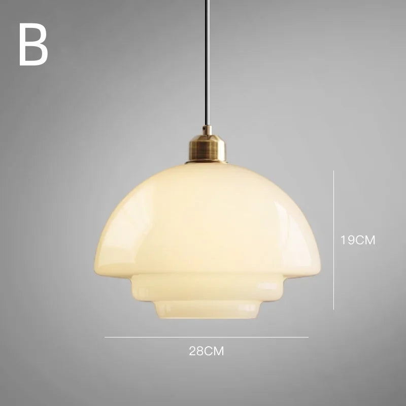 Lumioran - Lampada a sospensione in vetro minimalista nordica