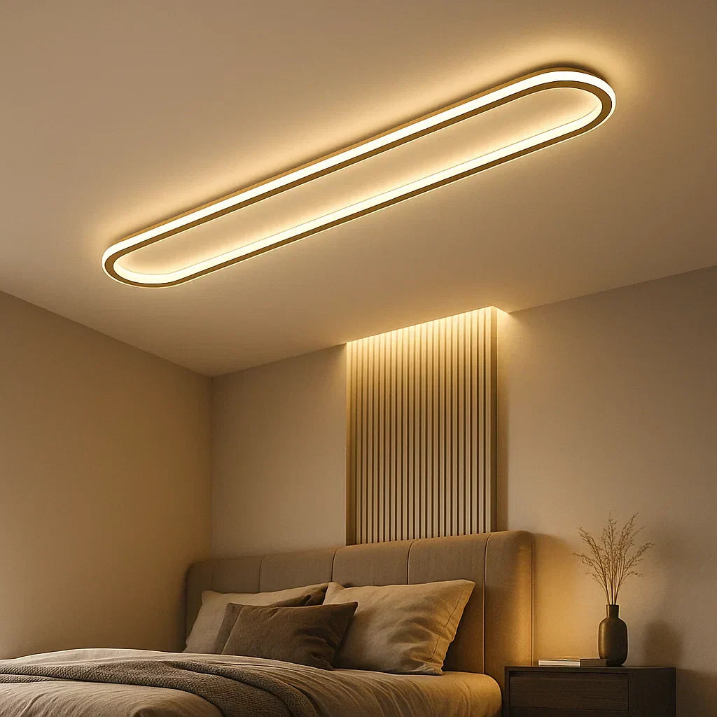 Lunavel – Plafonnier LED ovale pour couloir