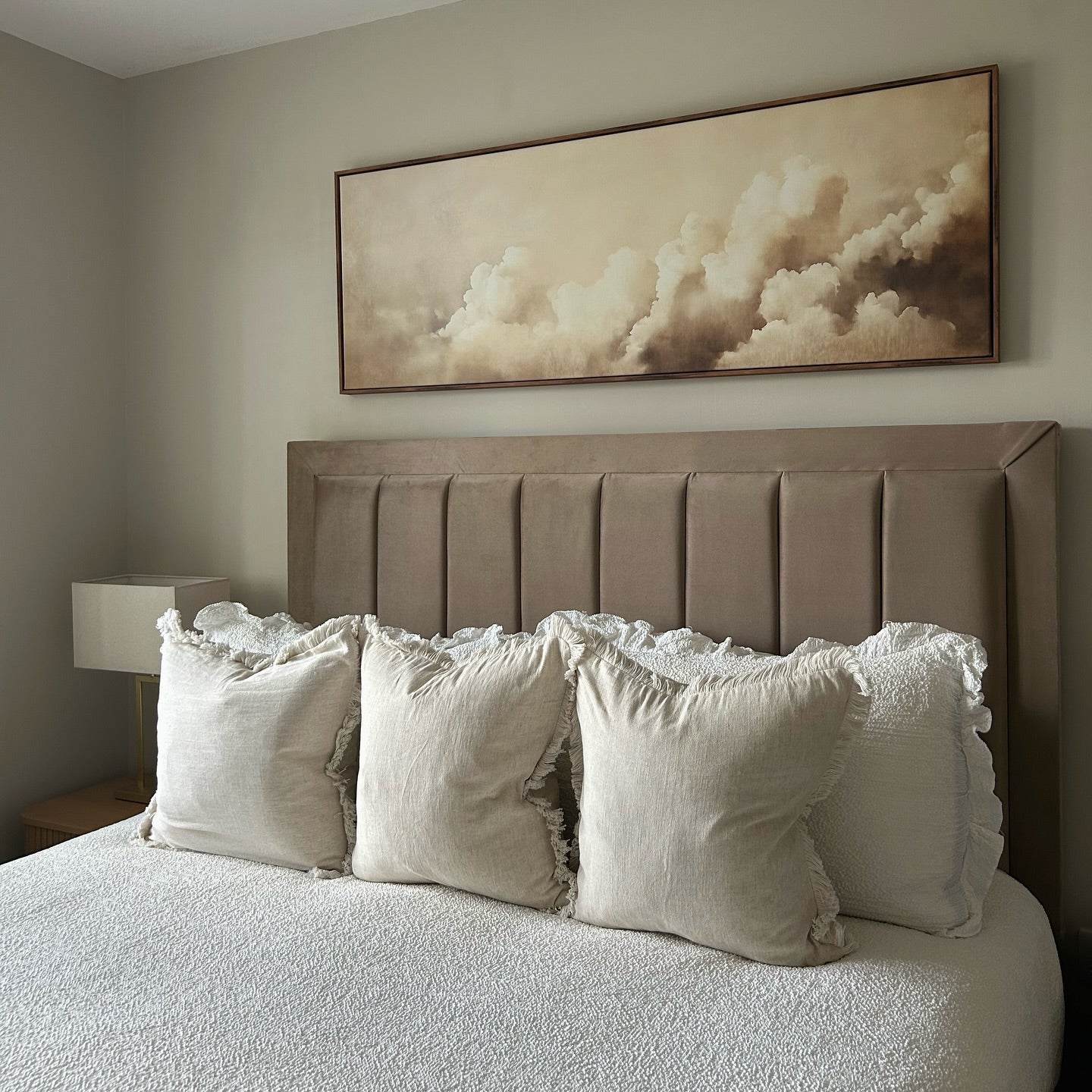 Elowen – Housses de coussin en coton et lin à volants