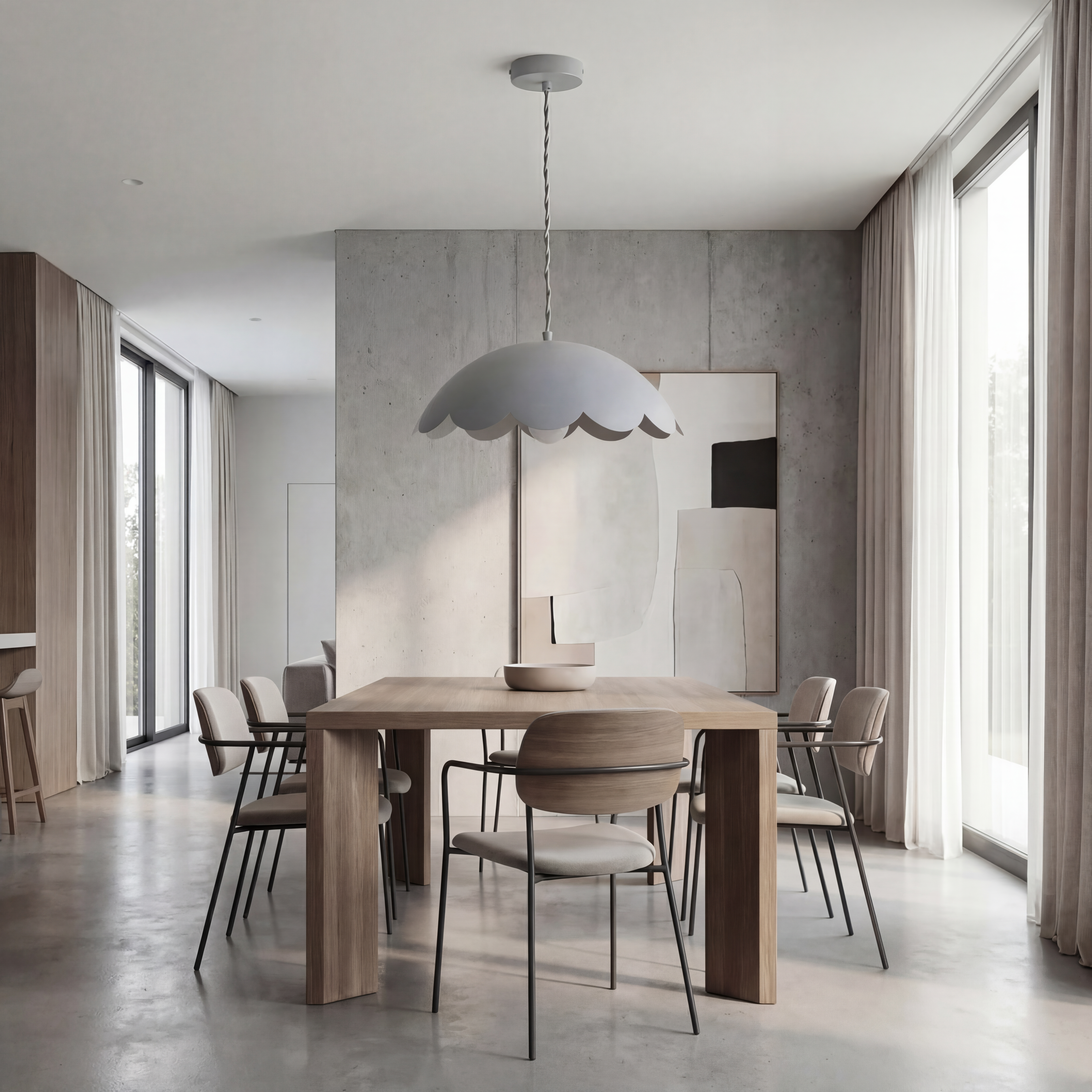 Celestian - Lampada a sospensione da soffitto floreale azzurro polvere vintage pastello