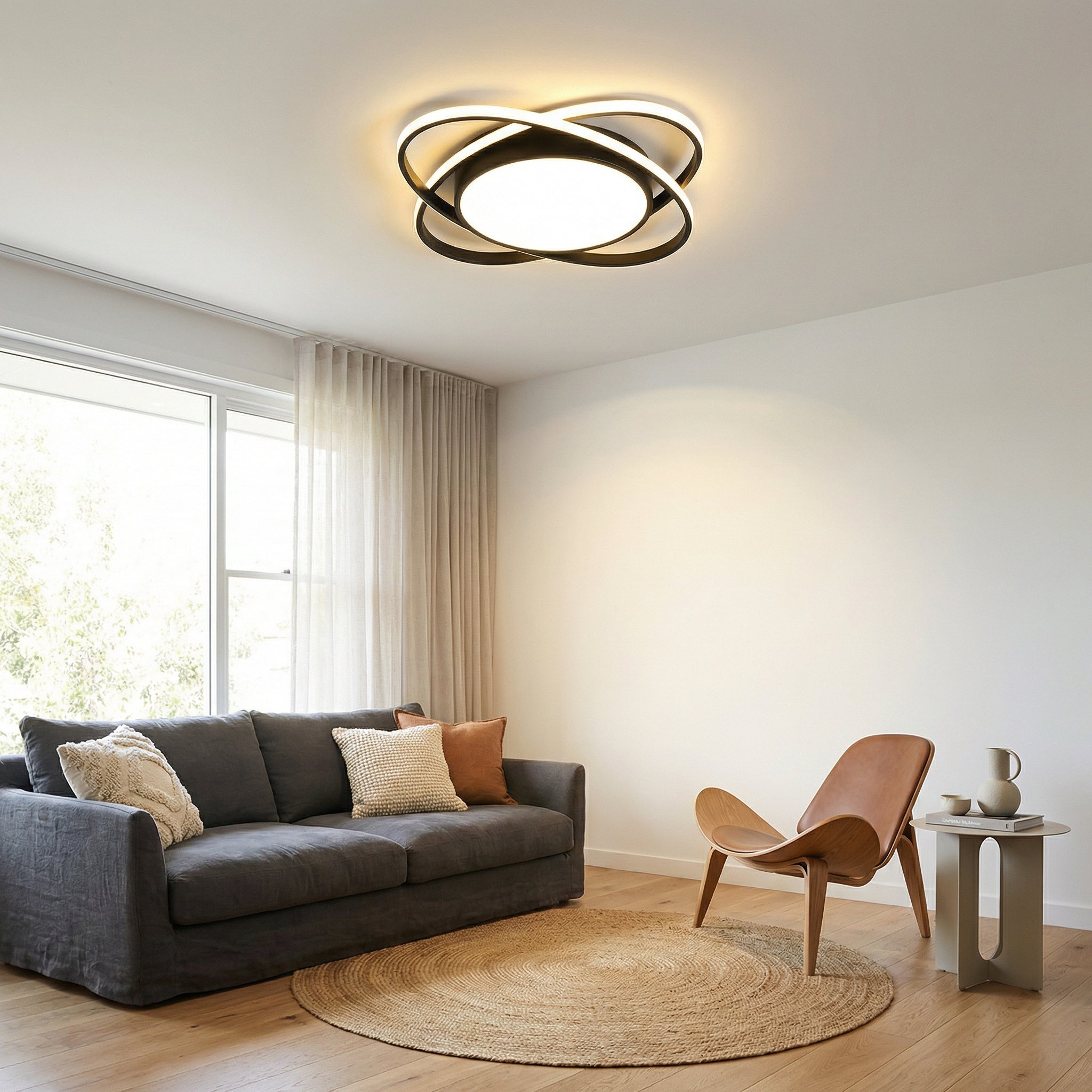 Astryra – Lampada da soffitto LED a forma di anello stellare