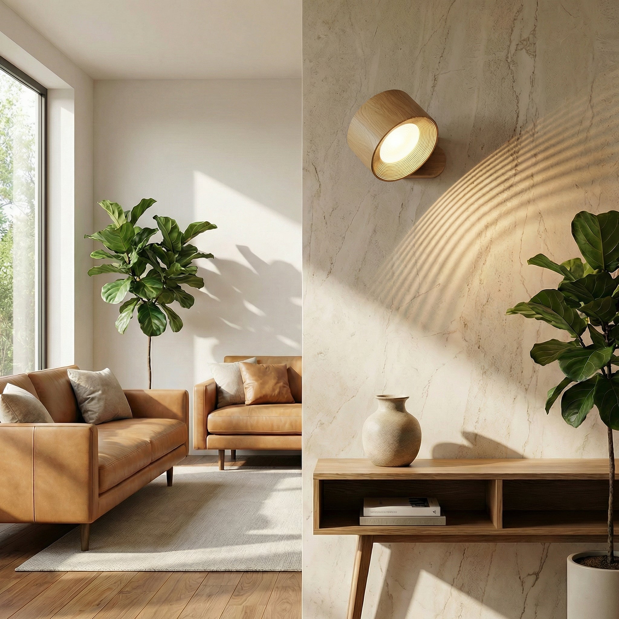 Neliora - Lampe murale LED magnétique rotative à 360°