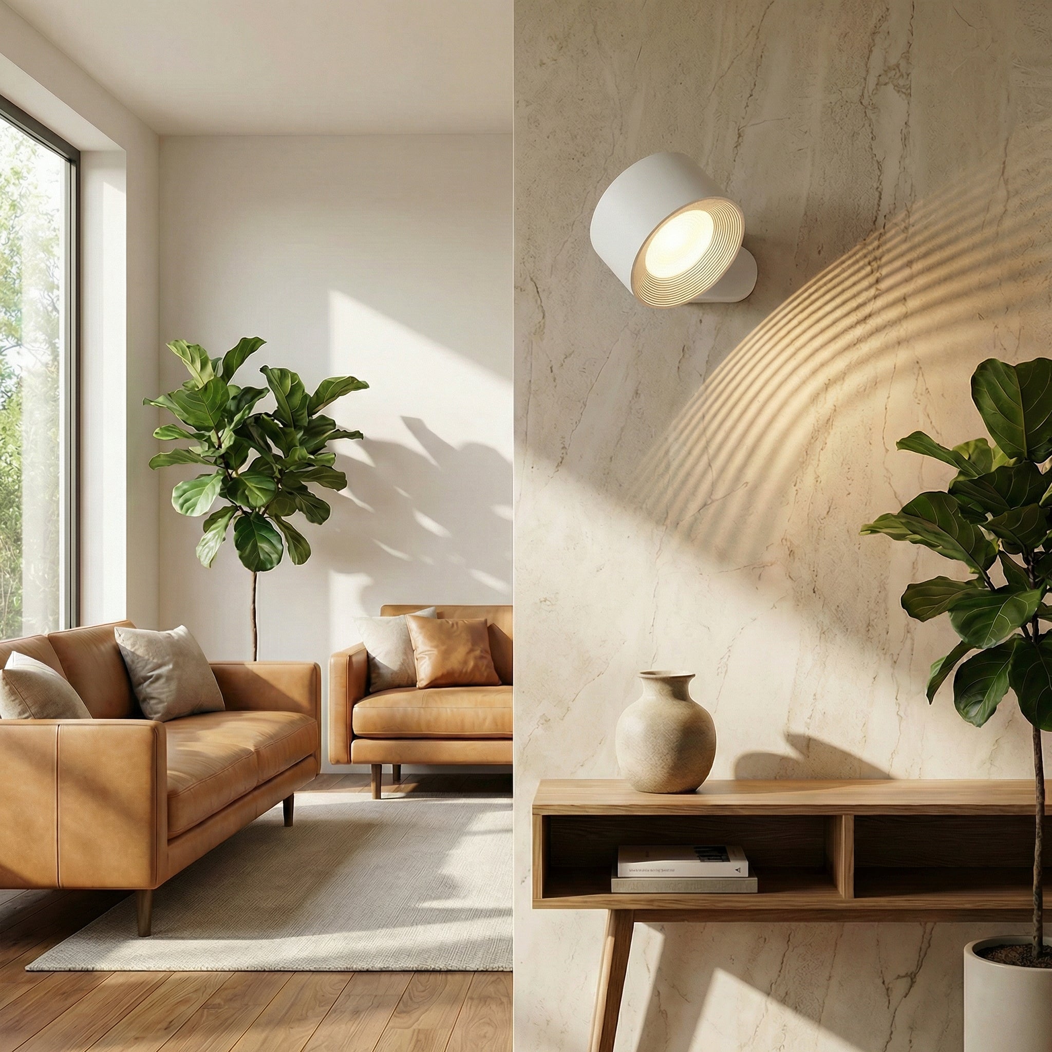 Neliora - Lampe murale LED magnétique rotative à 360°