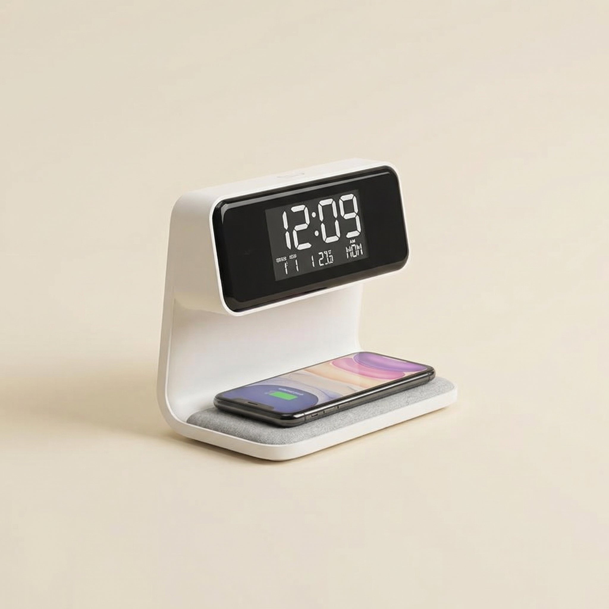 Nyxen - Sveglia intelligente 3 in 1 con luce notturna e ricarica wireless  
