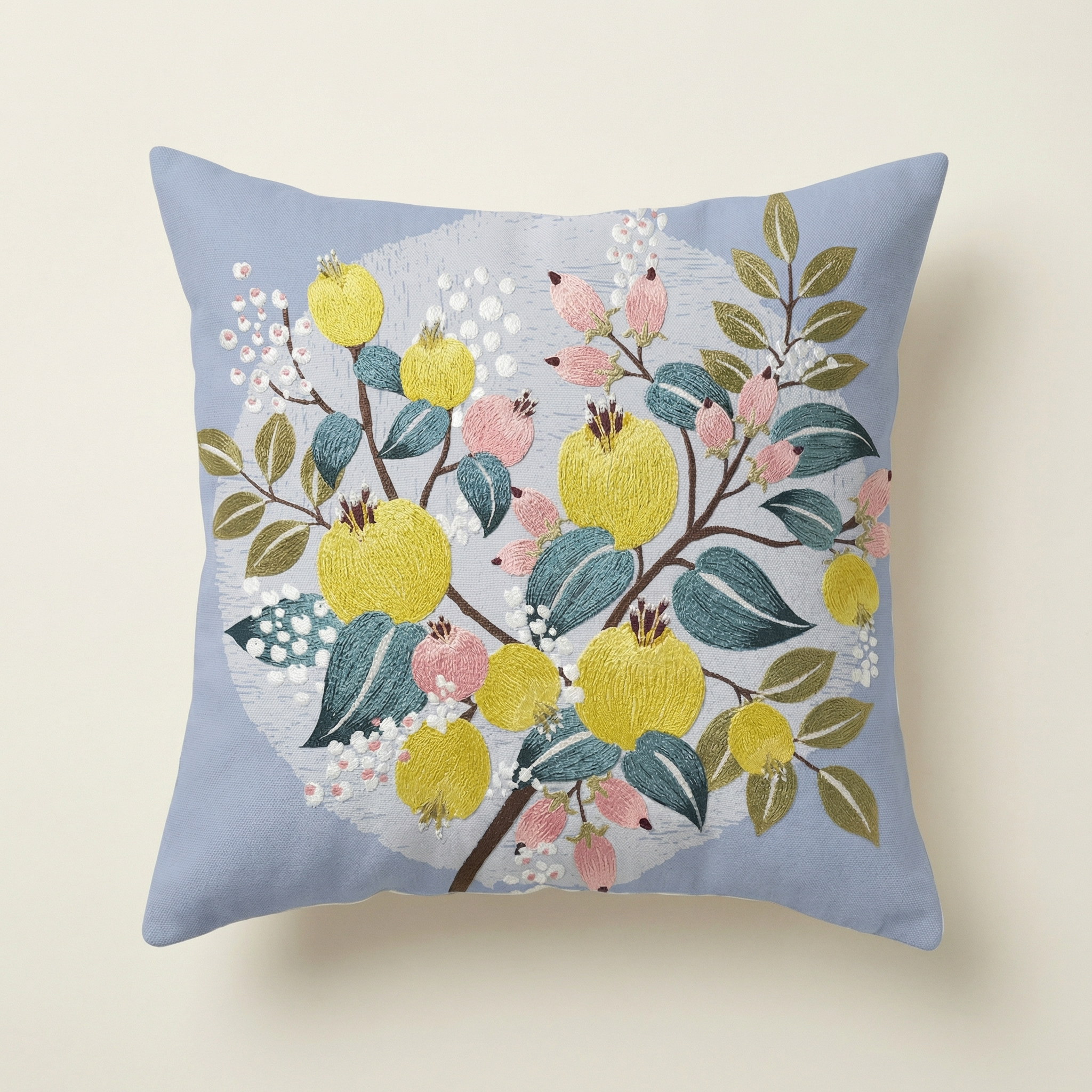 Ritzen - Copricuscino botanico blu  