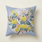 Ritzen - Copricuscino botanico blu  