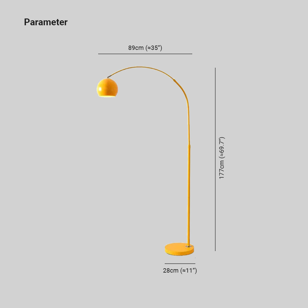 Aria – Lampada da terra multicolore per soggiorno e camera da letto