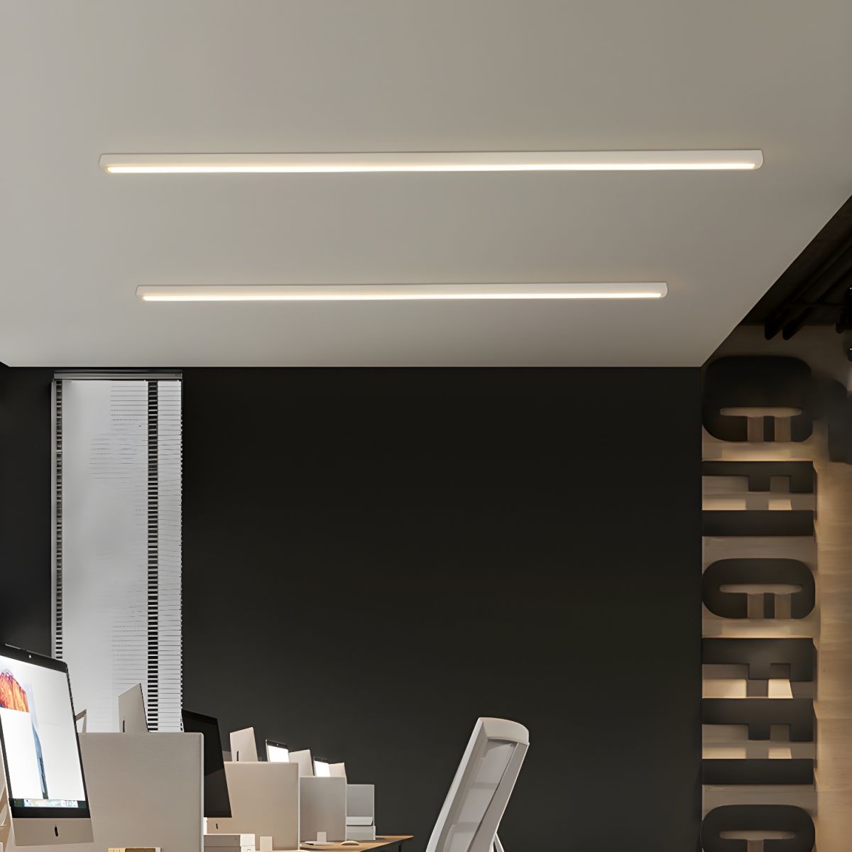 Virelyon - Lampada da soffitto lineare a LED
