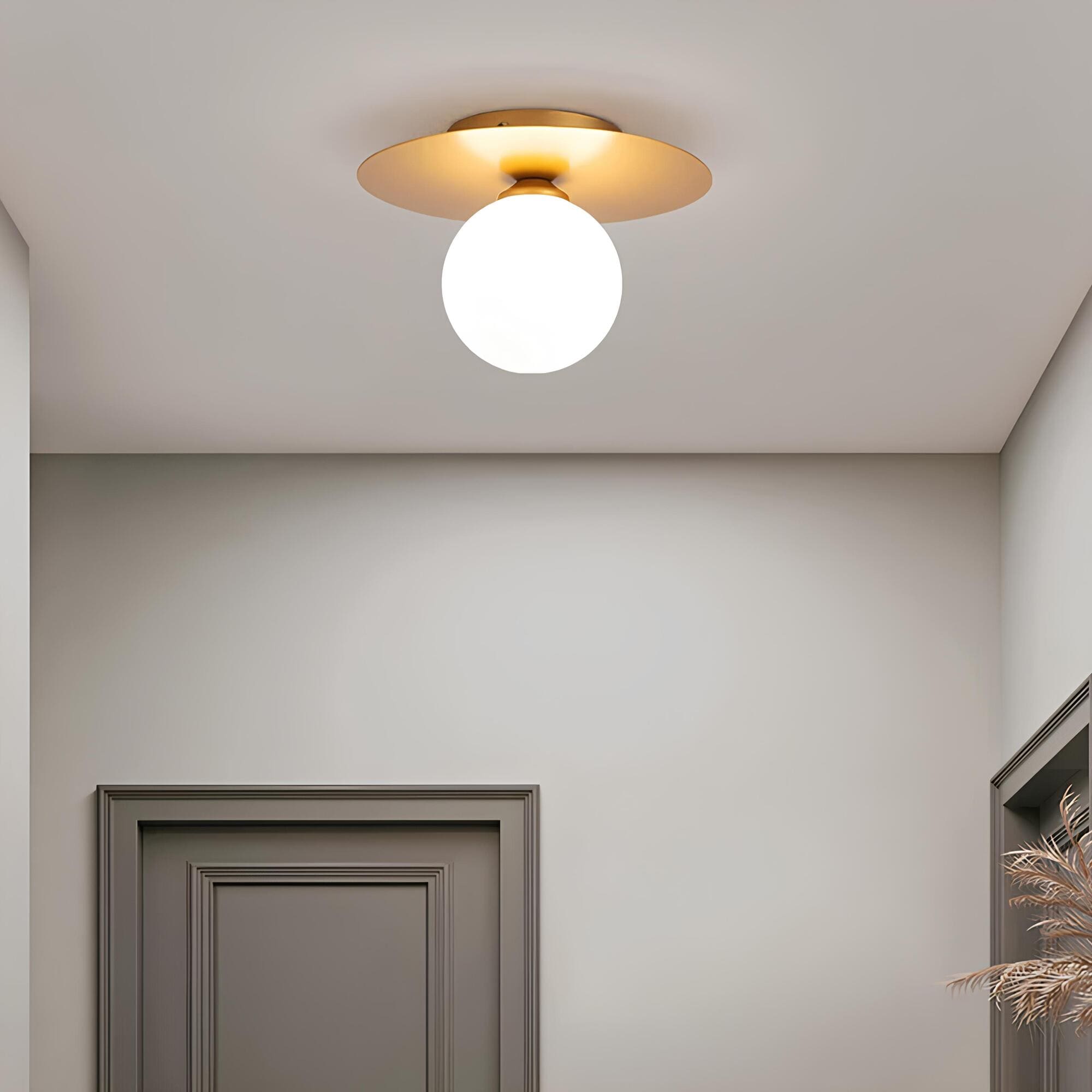 Spherical Metal Ceiling Lamp LED Dimmable - Image 3