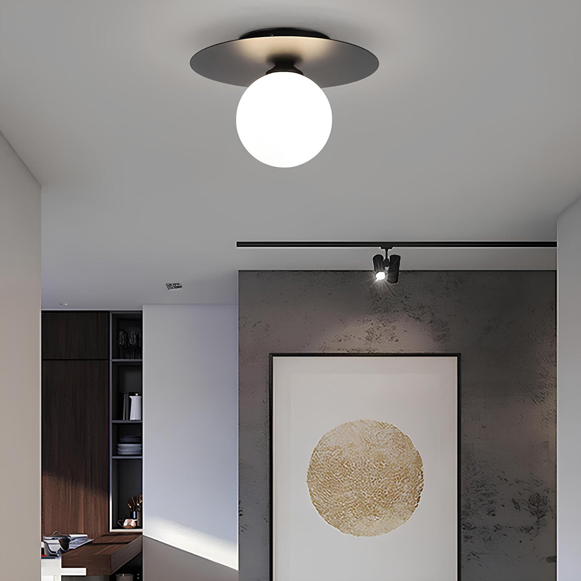 Spherical Metal Ceiling Lamp LED Dimmable - Image 2