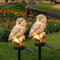 Lumiowlis - Lampada da giardino solare a forma di gufo