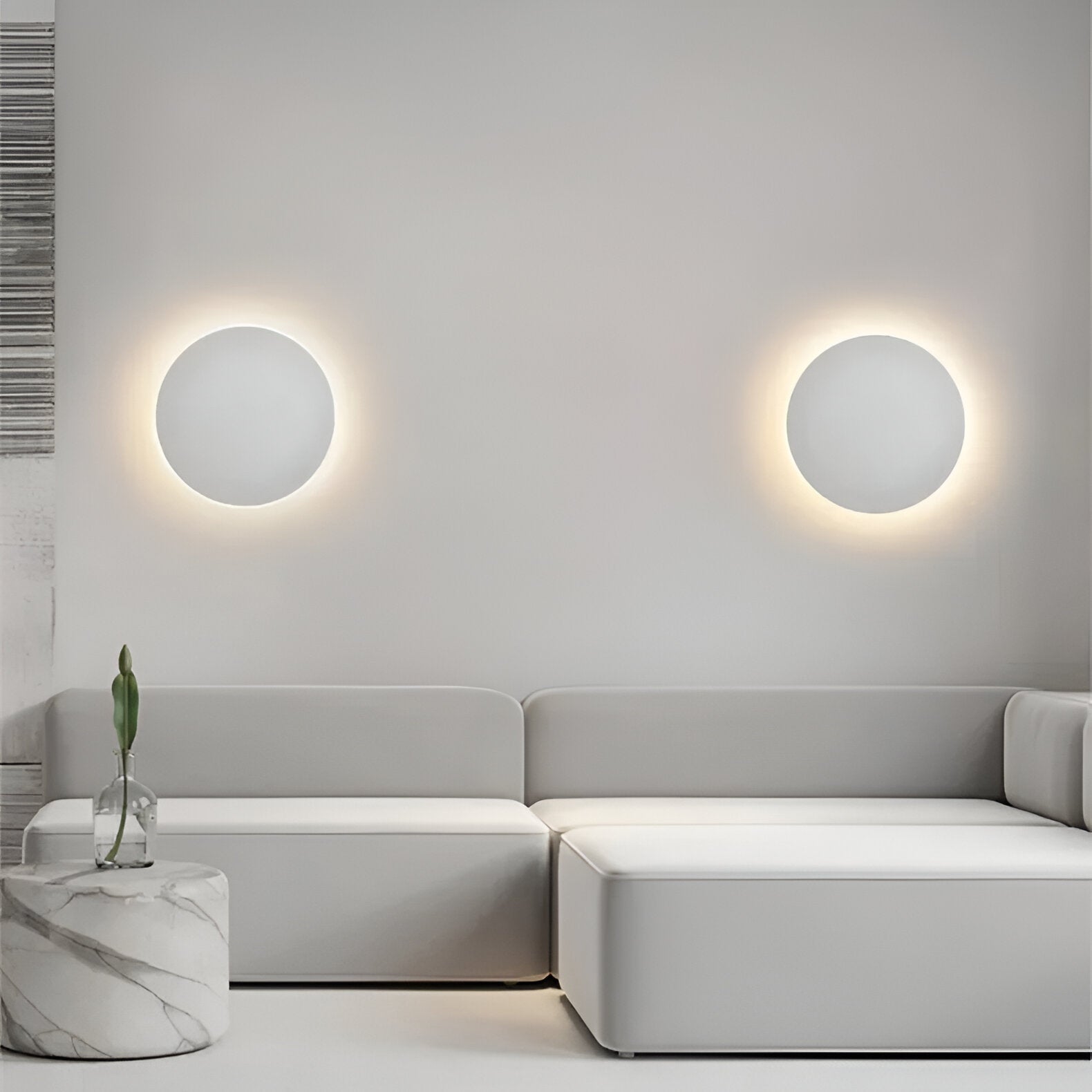 Luvien – Modern Round LED Flush Wall Light