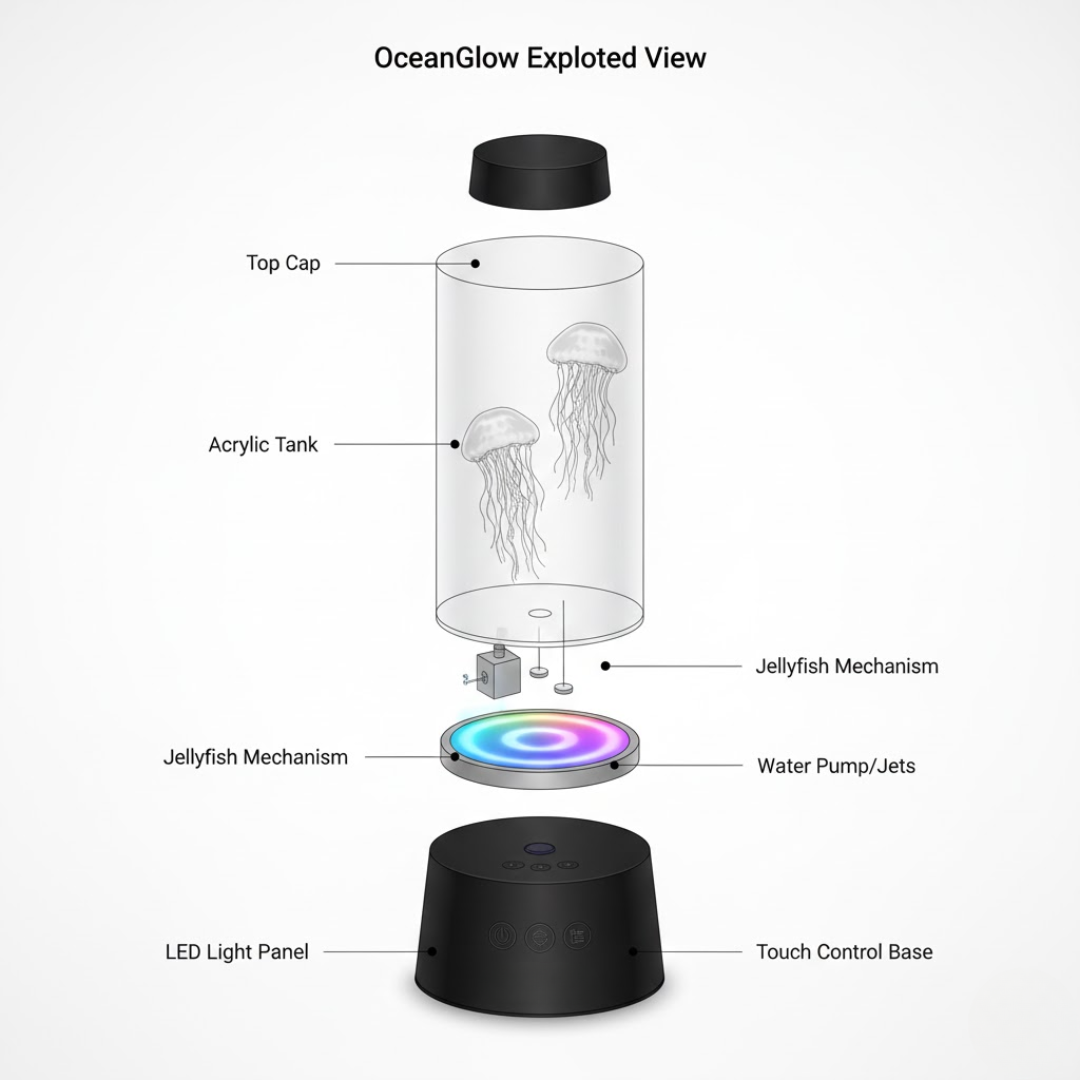 Ocealume - Lampada Medusa a LED