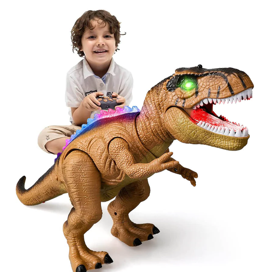 RC T-Rex Walking Roaring Remote Control Dinosaur Toy Light Up