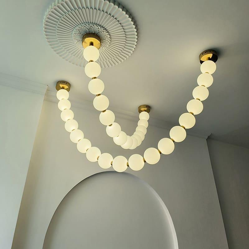 Ploura - Lampadario a perle