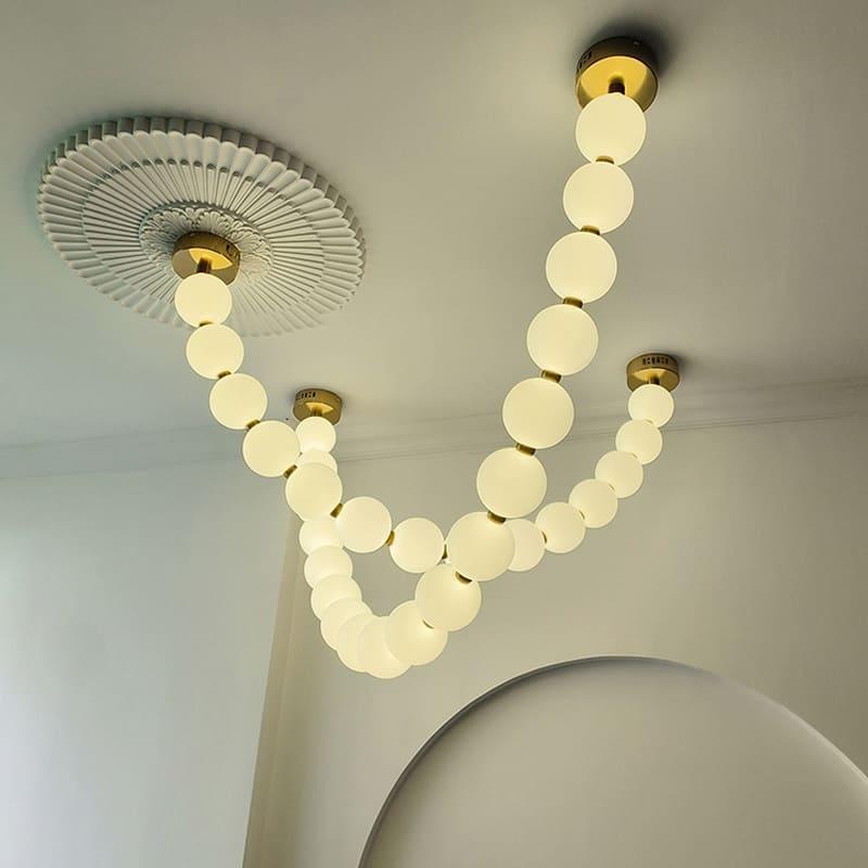 Ploura - Lampadario a perle