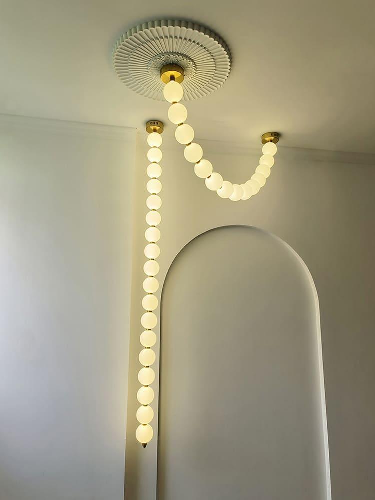 Ploura - Lampadario a perle