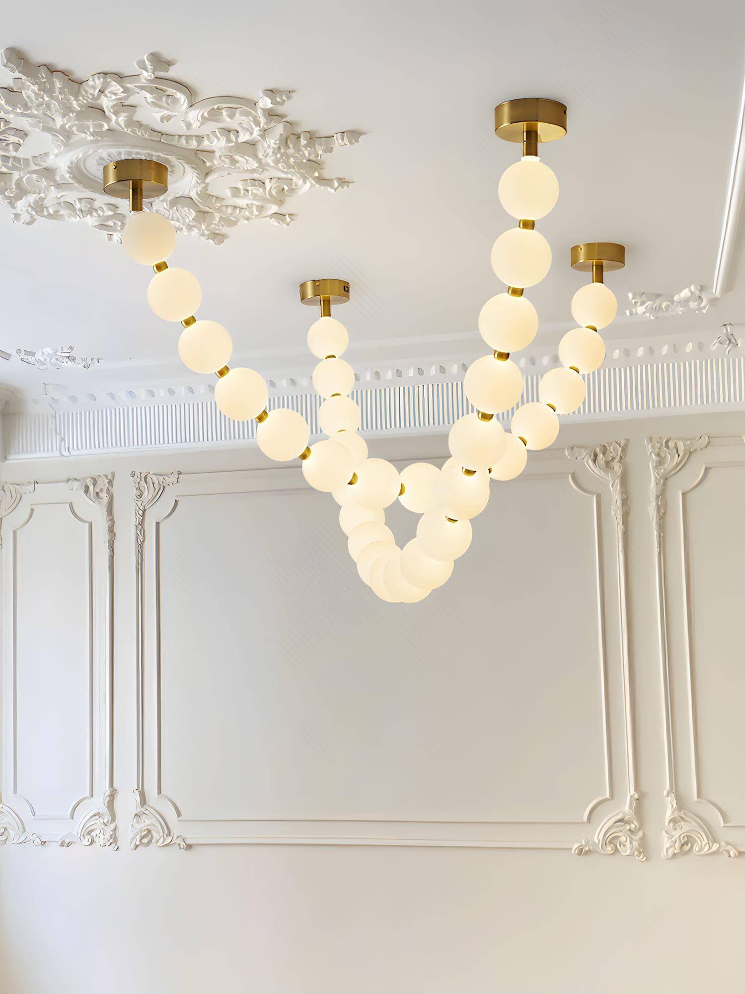 Ploura - Lampadario a perle