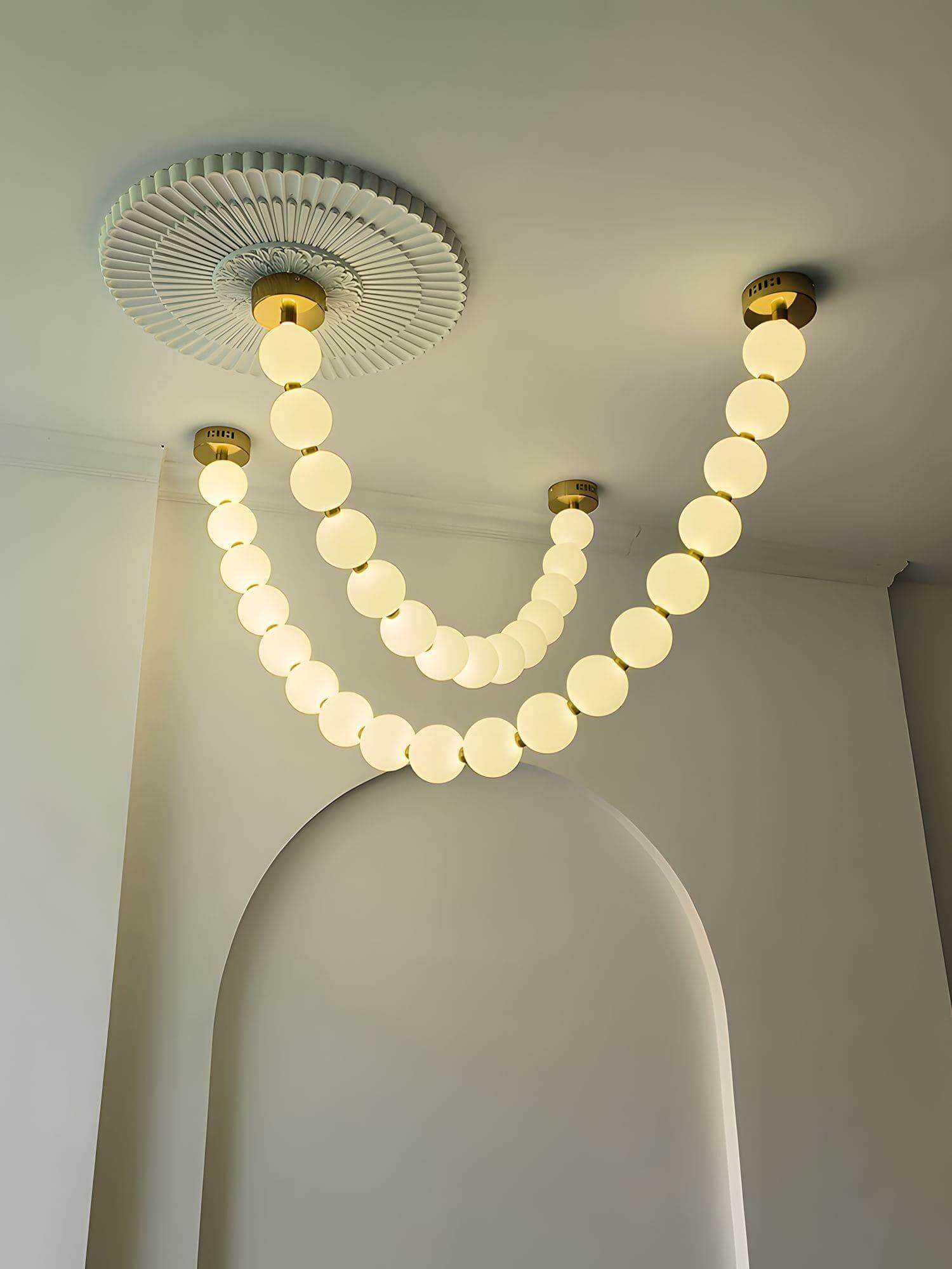Ploura - Lampadario a perle