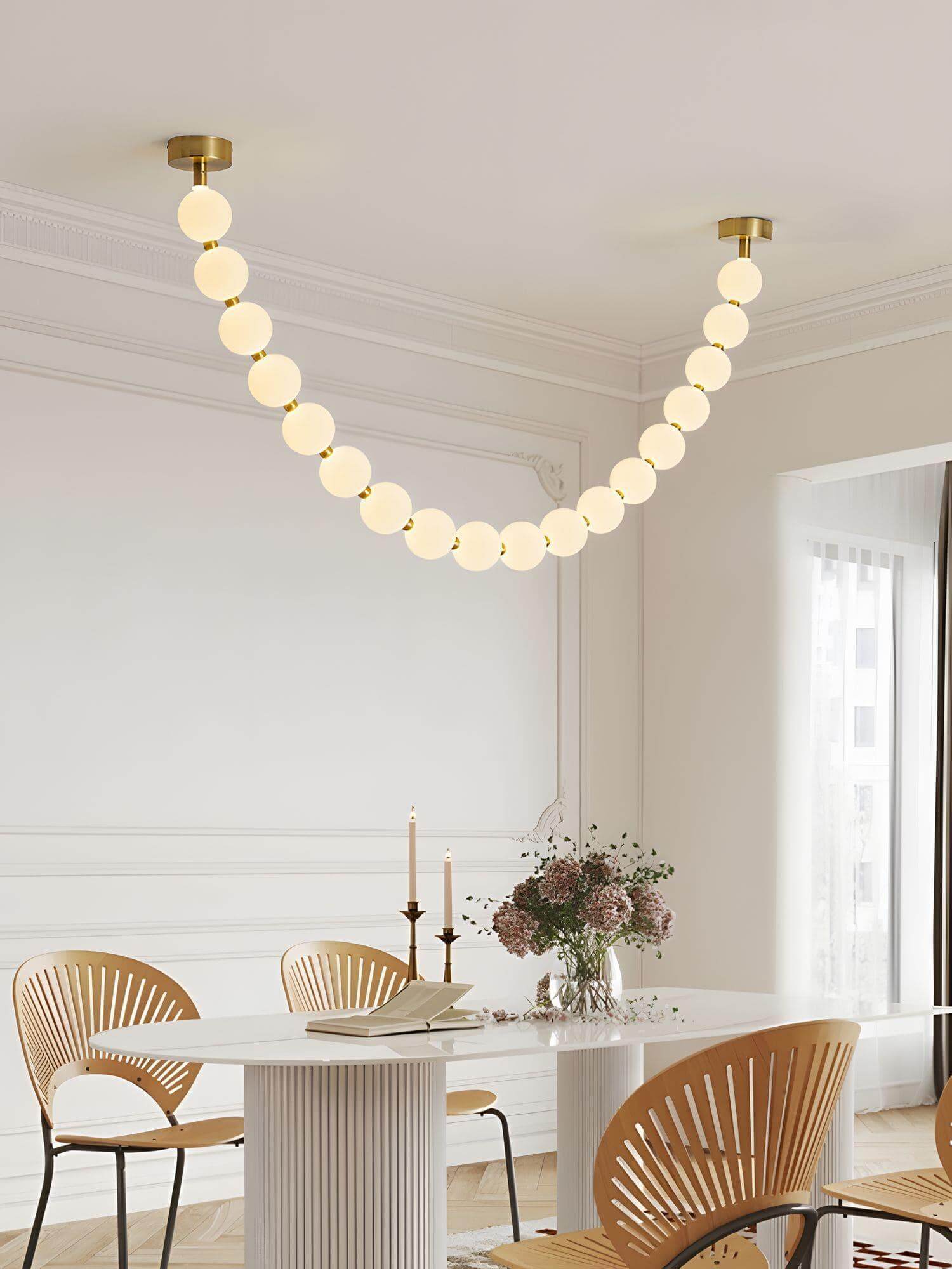 Ploura - Lampadario a perle
