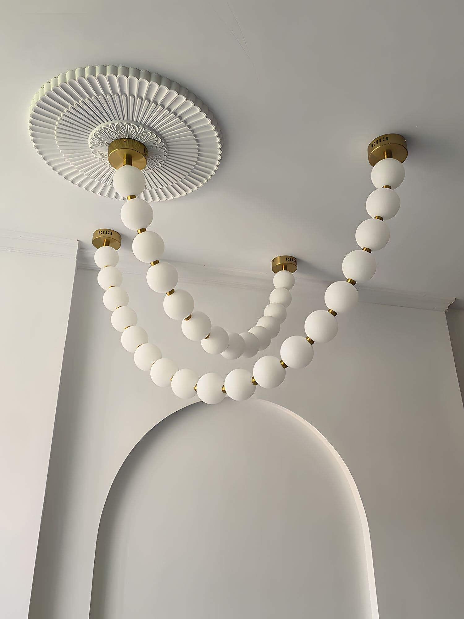 Ploura - Lampadario a perle