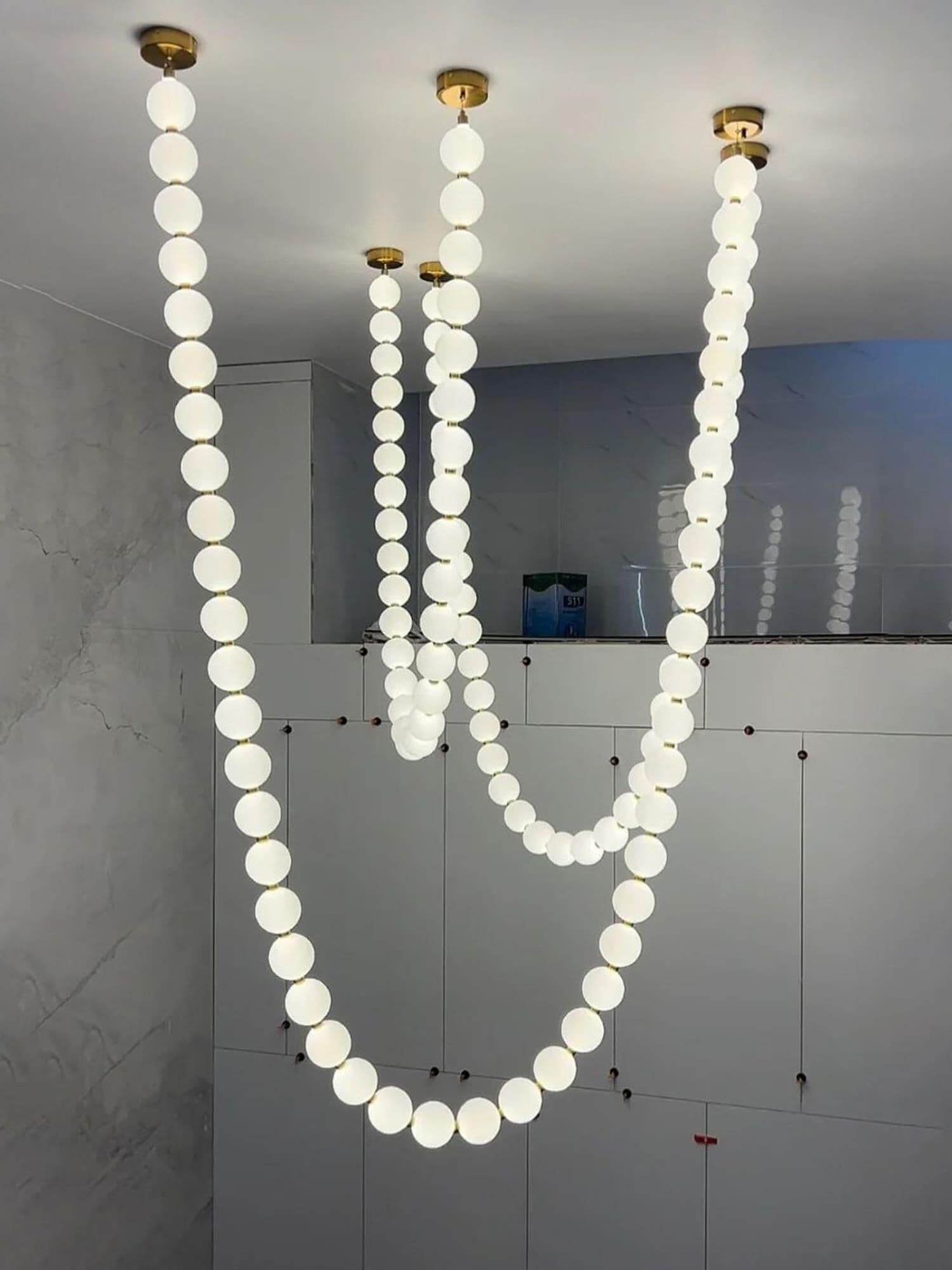 Ploura - Lampadario a perle