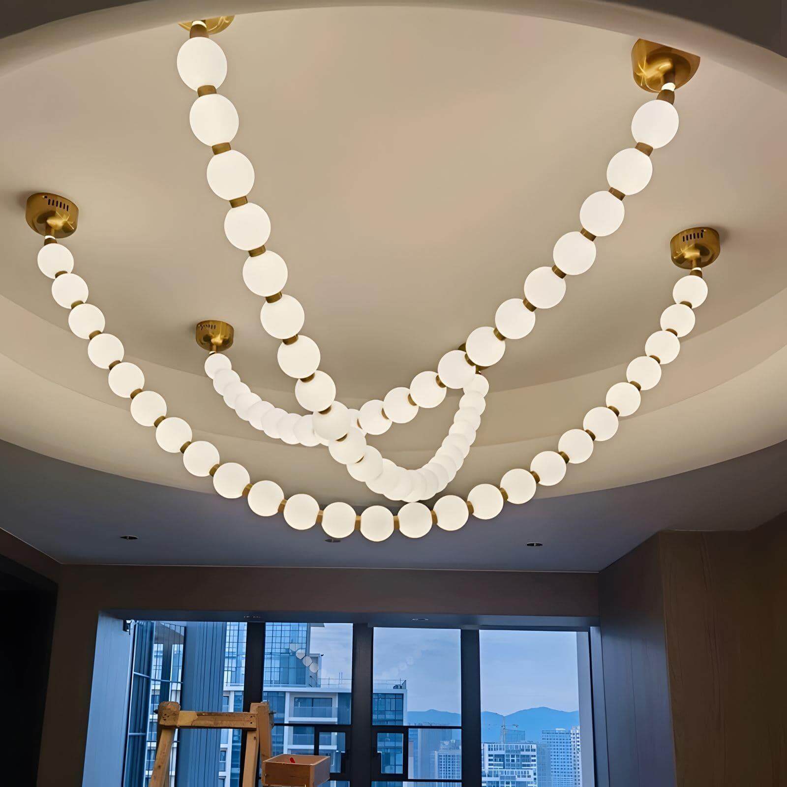Ploura - Lampadario a perle