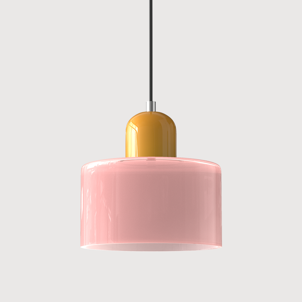 Niora – Lampada a sospensione cilindrica in vetro