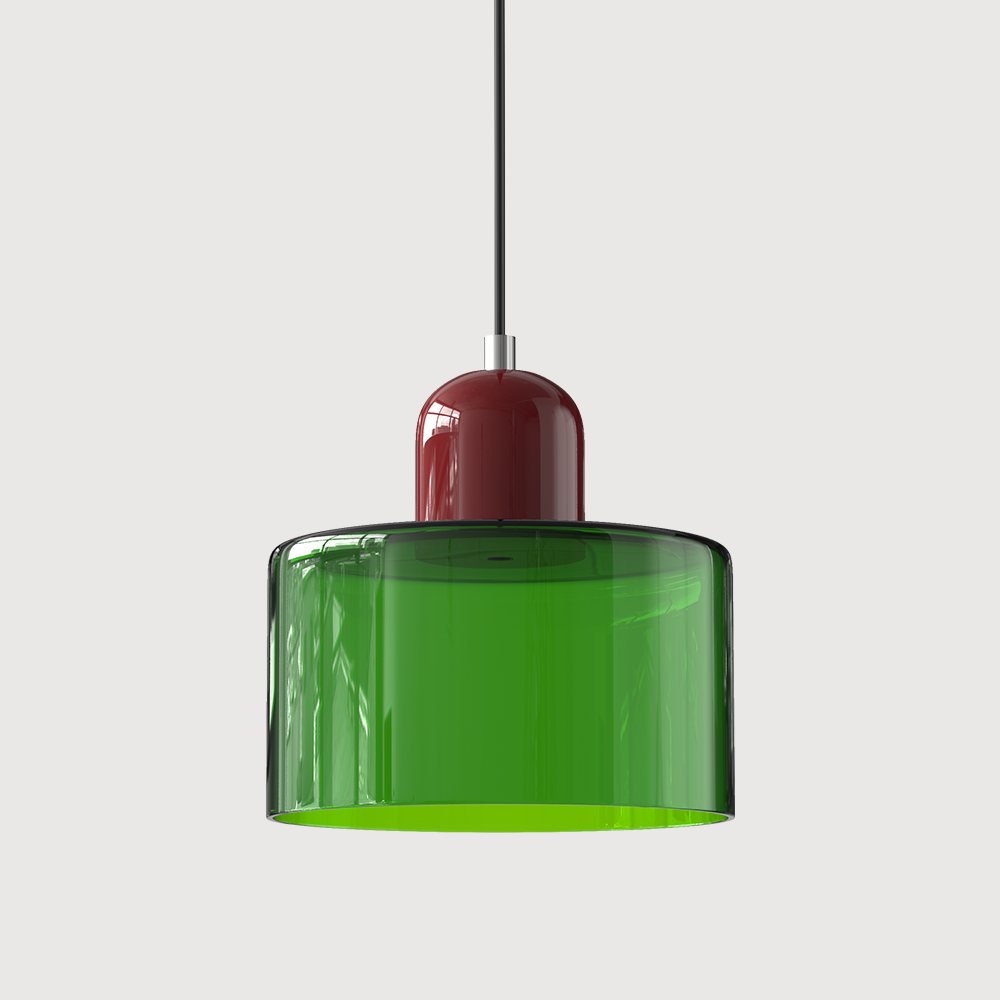 Niora – Lampada a sospensione cilindrica in vetro
