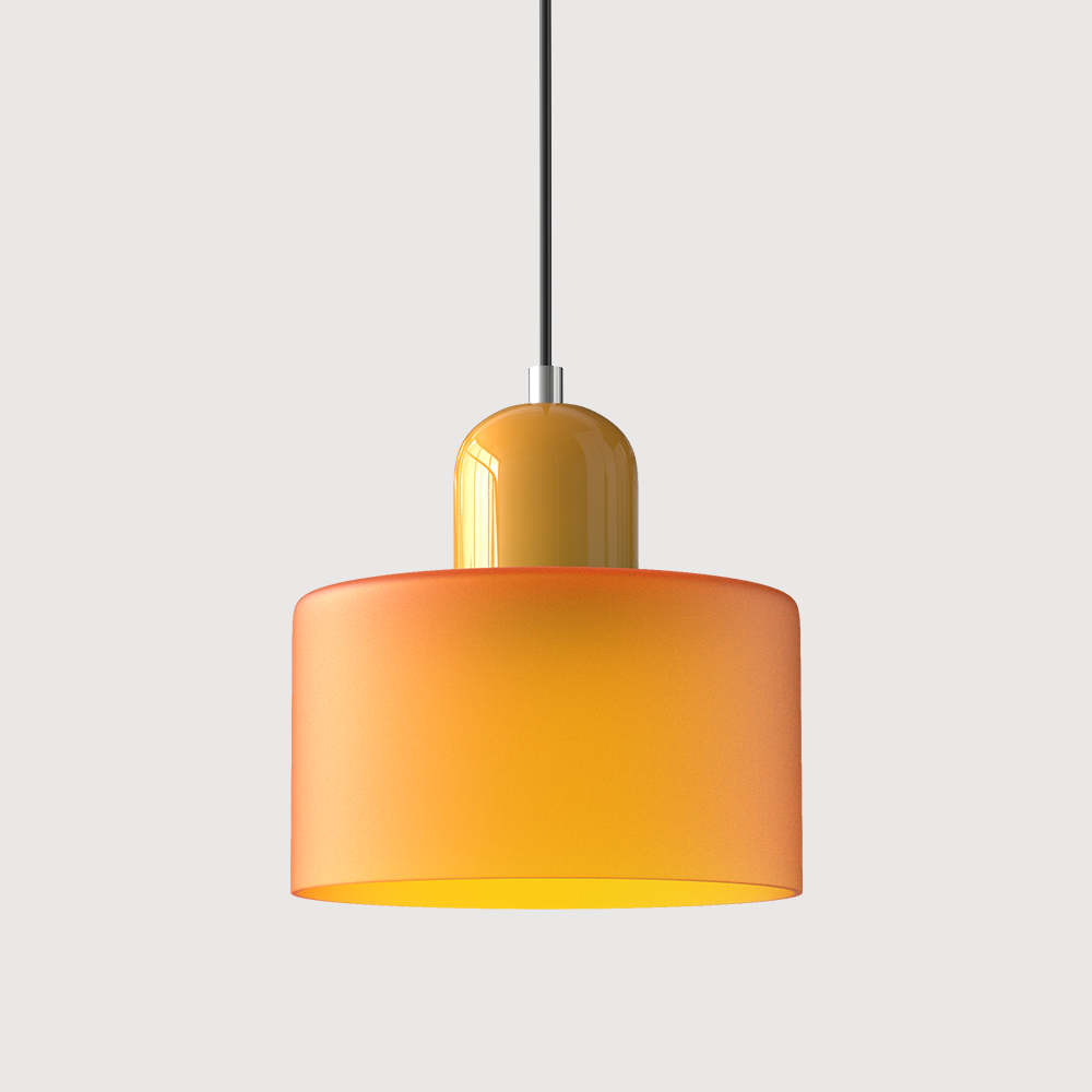 Niora – Lampada a sospensione cilindrica in vetro