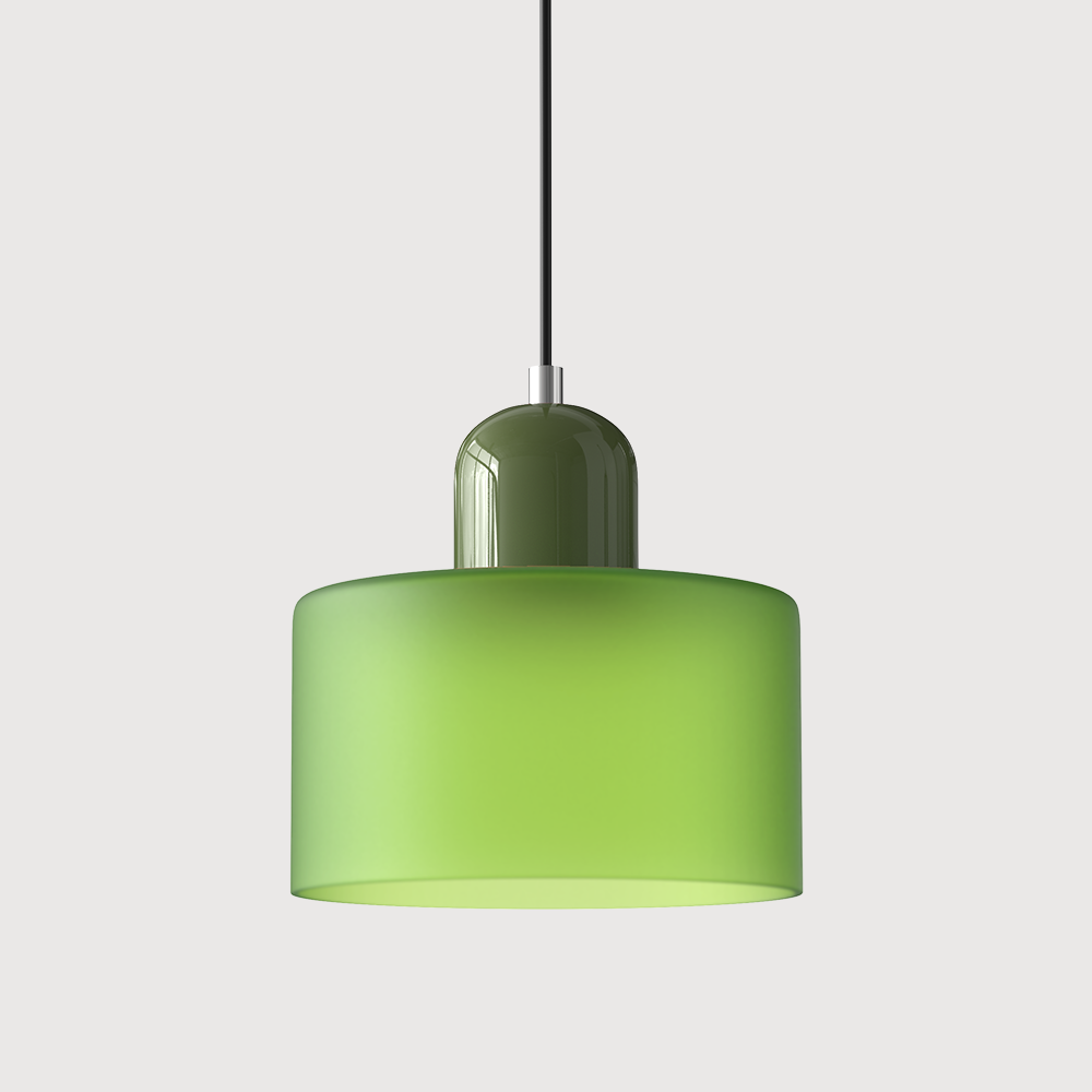 Niora – Lampada a sospensione cilindrica in vetro